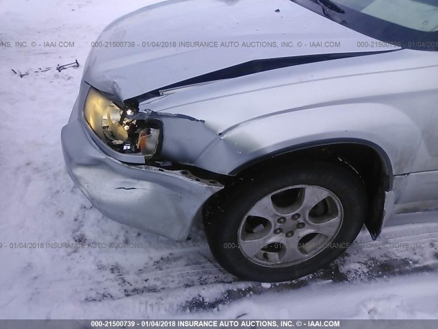 JF1SG65603G769202 - 2003 SUBARU FORESTER 2.5XS ვერცხლისფერი ფოტო 6