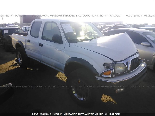 5TEGN92N24Z324490 - 2004 TOYOTA TACOMA DOUBLE CAB PRERUNNER WHITE photo 1
