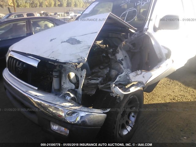 5TEGN92N24Z324490 - 2004 TOYOTA TACOMA DOUBLE CAB PRERUNNER WHITE photo 6
