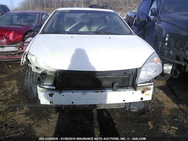 1G2ZG58N074118315 - 2007 PONTIAC G6 SE WHITE photo 6