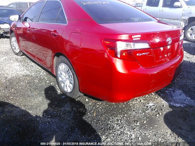 4T4BF1FK3ER424294 - 2014 TOYOTA CAMRY L/SE/LE/XLE MAROON photo 3