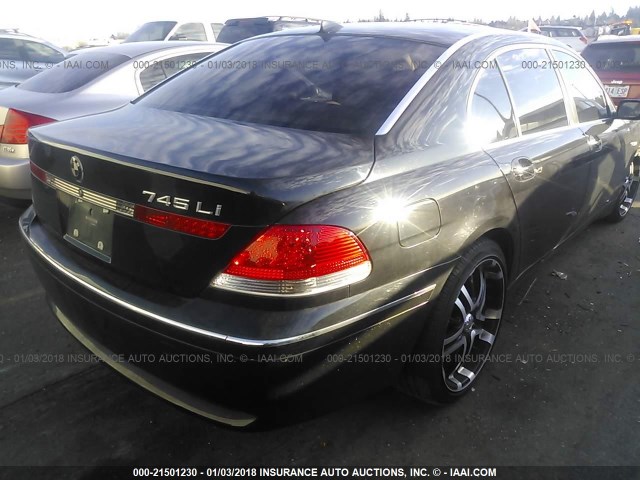 WBAGN63403DR13787 - 2003 BMW 745 LI BLACK photo 3