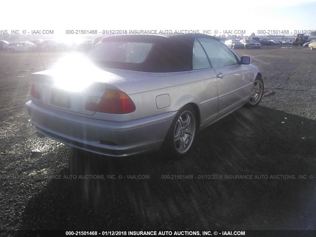 WBABS53441JU80874 - 2001 BMW 330 CI SILVER photo 4