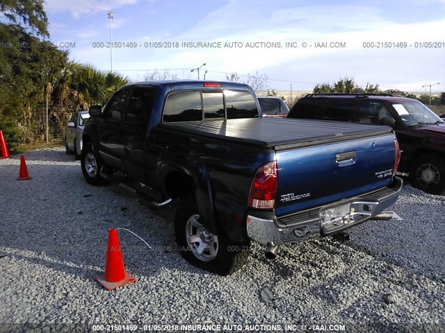 3TMKU72N55M002216 - 2005 TOYOTA TACOMA DBL CAB PRERUNNER LNG BED BLUE photo 3