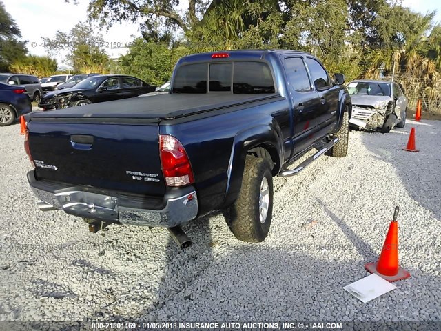 3TMKU72N55M002216 - 2005 TOYOTA TACOMA DBL CAB PRERUNNER LNG BED BLUE photo 4