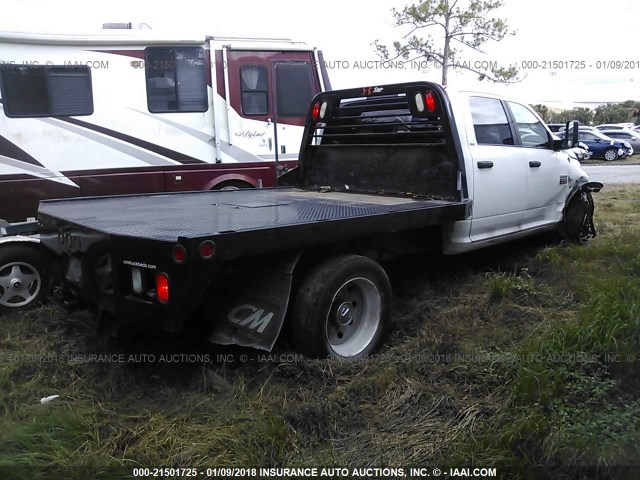 3D6WU6CL6BG579270 - 2011 DODGE RAM 4500 CREWCAB  WHITE photo 4