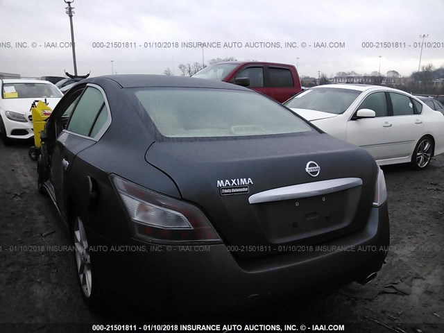 1N4AA5AP1CC834314 - 2012 NISSAN MAXIMA S/SV GRAY photo 3