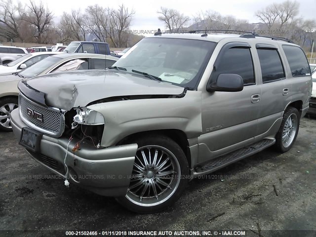 1GKEK63U53J114970 - 2003 GMC YUKON DENALI TAN photo 2