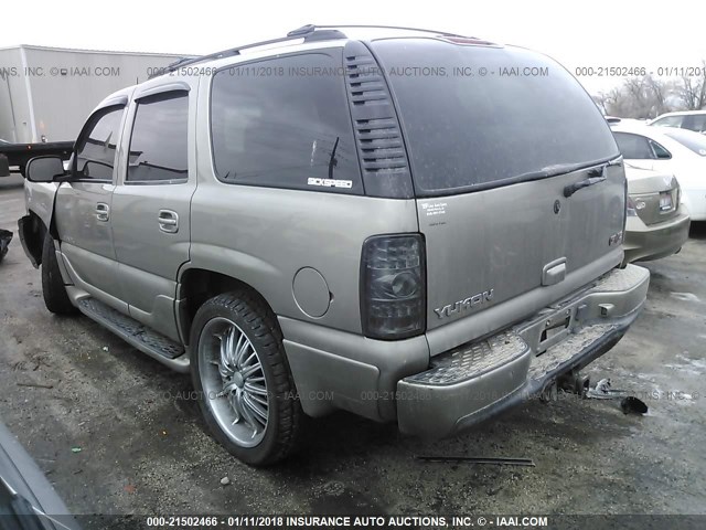 1GKEK63U53J114970 - 2003 GMC YUKON DENALI TAN photo 3