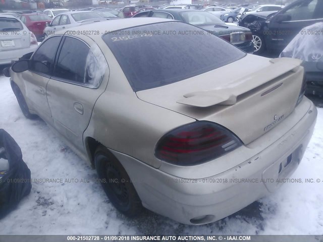 1G2NE52E25M130220 - 2005 PONTIAC GRAND AM SE GOLD photo 3