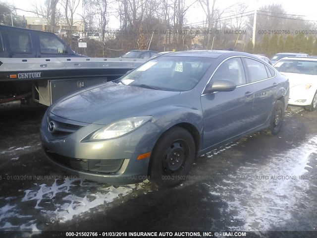 1YVHZ8BHXA5M18672 - 2010 MAZDA 6 I GRAY photo 2