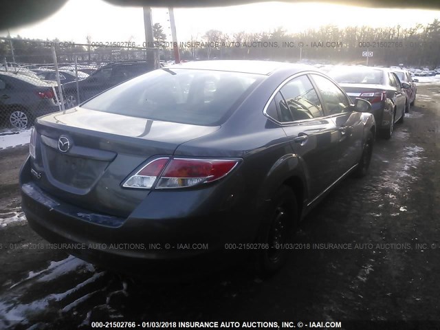 1YVHZ8BHXA5M18672 - 2010 MAZDA 6 I GRAY photo 4