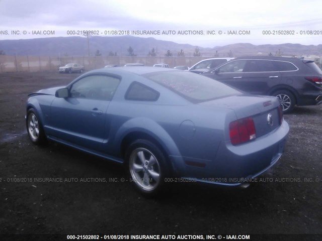 1ZVFT82HX75344061 - 2007 FORD MUSTANG GT BLUE photo 3