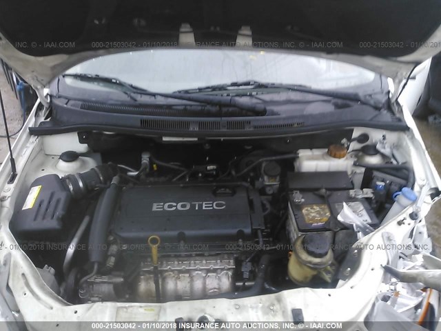 KL1TD6DE2BB245262 - 2011 CHEVROLET AVEO LS/LT 白色 照片 10