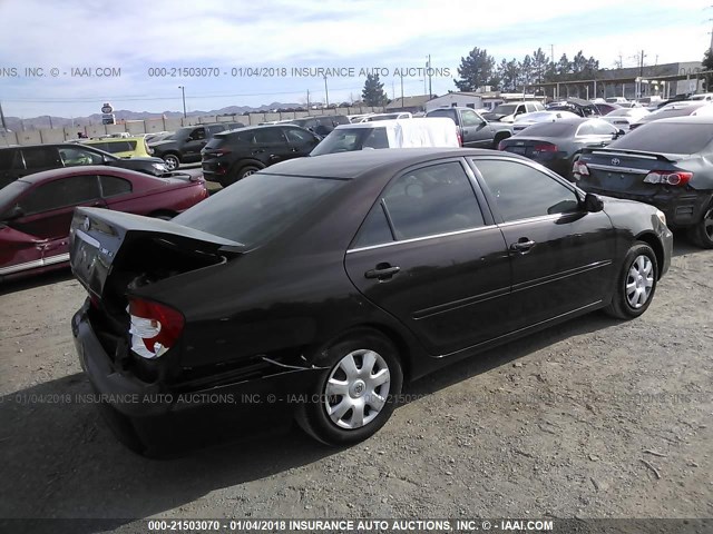 4T1BE32K13U664553 - 2003 TOYOTA CAMRY LE/XLE/SE იასამნისფერი ფოტო 4