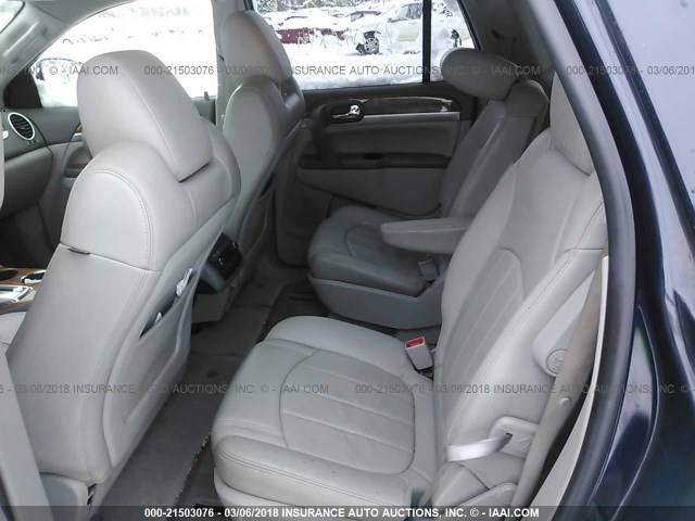 5GAKVCED3BJ415643 - 2011 BUICK ENCLAVE CXL მუქი ლურჯი ფოტო 8