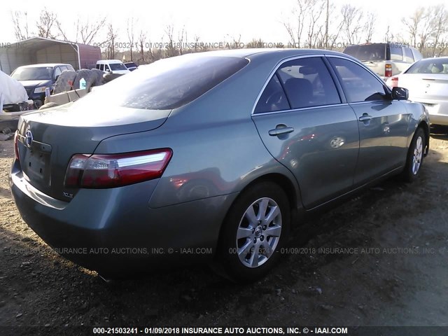 JTNBK46K473027614 - 2007 TOYOTA CAMRY NEW GENERAT LE/XLE/SE GREEN photo 4