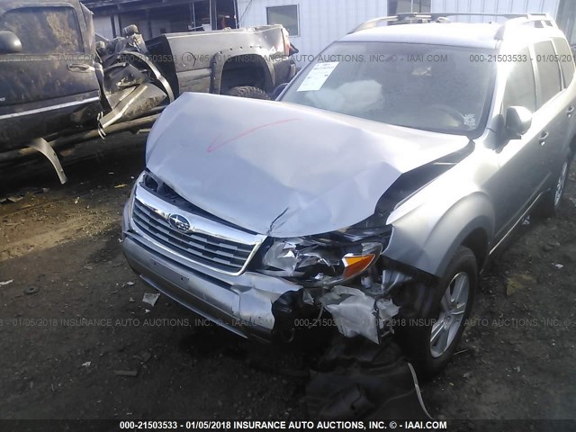 JF2SH6BCXAH767452 - 2010 SUBARU FORESTER XS Silber Foto 6