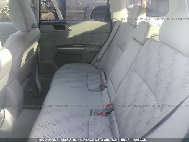 JF2SH6BCXAH767452 - 2010 SUBARU FORESTER XS Silber Foto 8