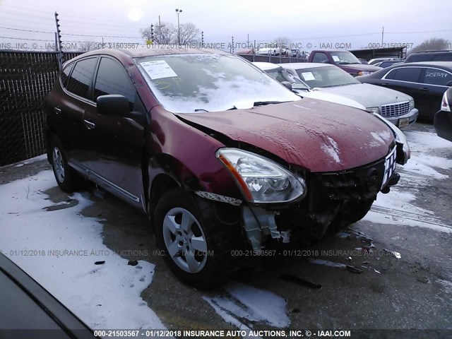 JN8AS5MT1BW172820 - 2011 NISSAN ROGUE S/SV/KROM MAROON photo 1