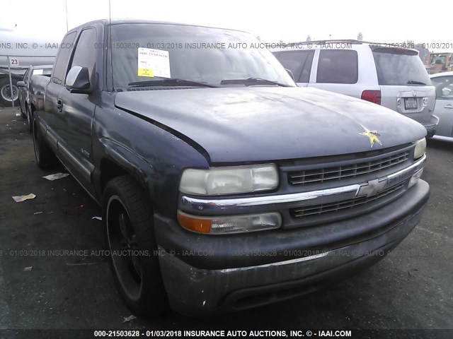 2GCEC19V811370202 - 2001 CHEVROLET SILVERADO C1500 BLUE photo 1