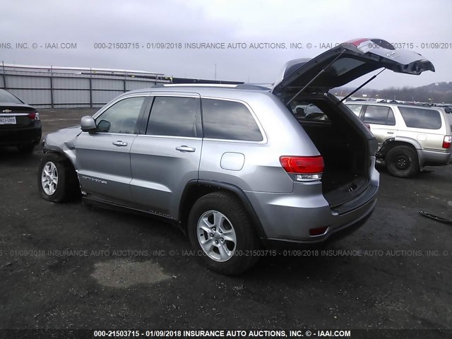 1C4RJFAG7EC150258 - 2014 JEEP GRAND CHEROKEE LAREDO SILVER photo 3