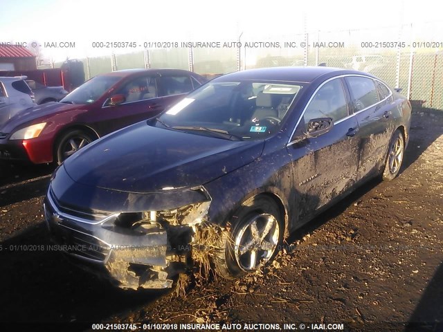 1G1ZB5ST9GF248494 - 2016 CHEVROLET MALIBU LS ლურჯი ფოტო 2