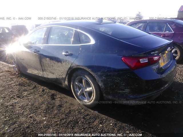 1G1ZB5ST9GF248494 - 2016 CHEVROLET MALIBU LS ლურჯი ფოტო 3