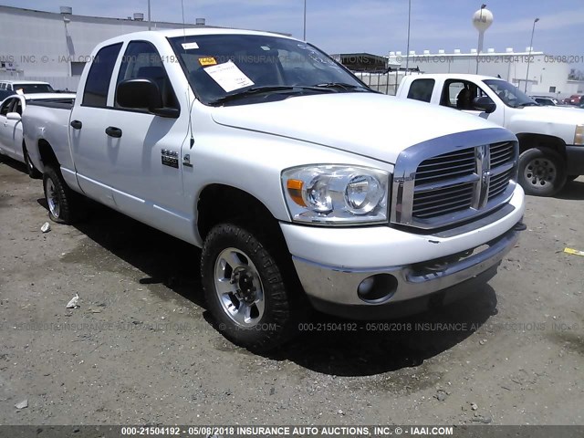 3D7KS28A48G248406 - 2008 DODGE RAM 2500 ST/SLT WHITE photo 1