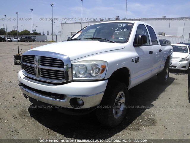 3D7KS28A48G248406 - 2008 DODGE RAM 2500 ST/SLT WHITE photo 2