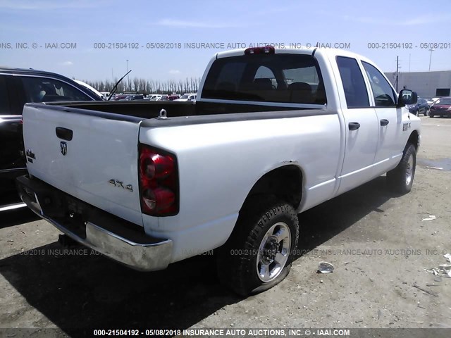 3D7KS28A48G248406 - 2008 DODGE RAM 2500 ST/SLT 白色 照片 4