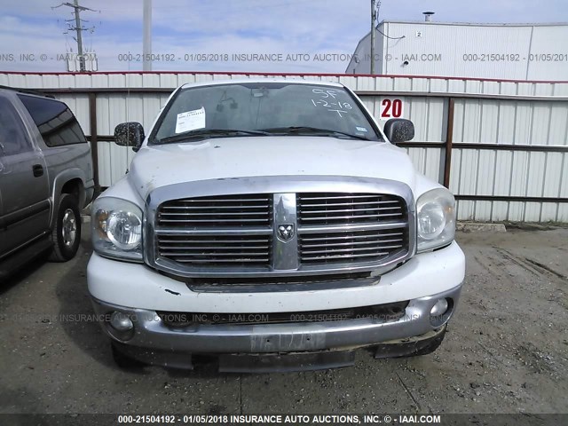 3D7KS28A48G248406 - 2008 DODGE RAM 2500 ST/SLT WHITE photo 6