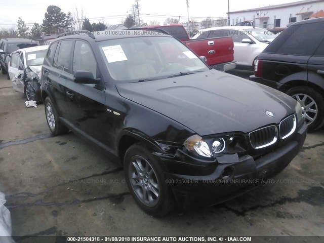 WBXPA73494WB23775 - 2004 BMW X3 2.5I BLACK photo 1