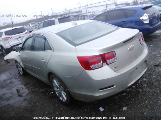 1G11G5SXXEF153036 - 2014 CHEVROLET MALIBU 3LT TAN photo 3