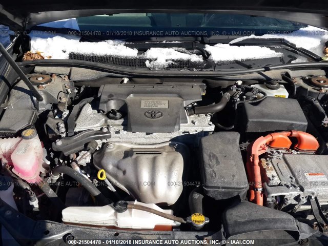 4T1BD1FK6CU027367 - 2012 TOYOTA CAMRY HYBRID/LE/XLE 灰色 照片 10