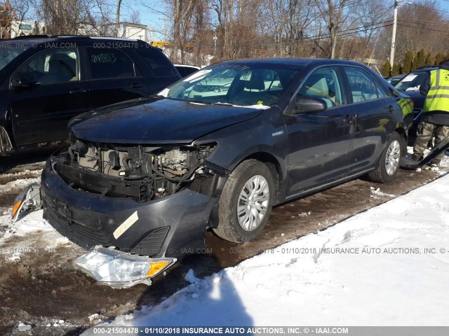 4T1BD1FK6CU027367 - 2012 TOYOTA CAMRY HYBRID/LE/XLE 灰色 照片 2