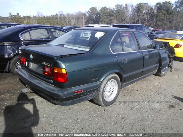 WBAHE2317RGE84029 - 1994 BMW 530 I AUTOMATIC GREEN photo 4