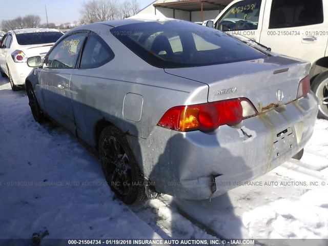 JH4DC53894S015032 - 2004 ACURA RSX SILVER photo 3