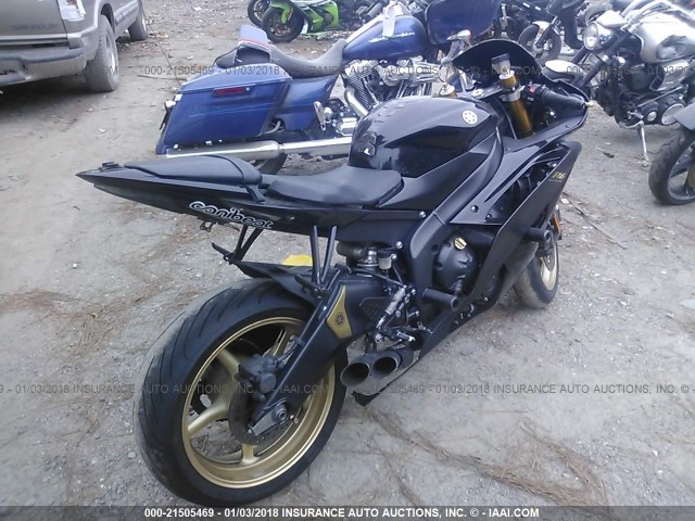 JYARJ16E69A015442 - 2009 YAMAHA YZFR6 BLACK photo 4