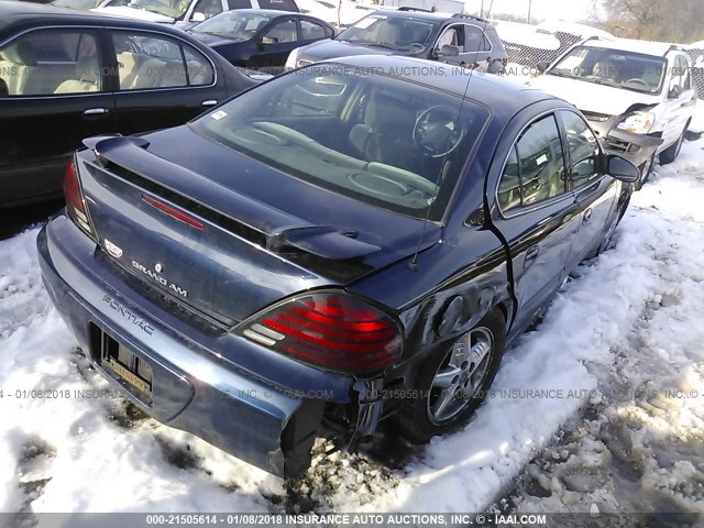 1G2NF52E74M642924 - 2004 PONTIAC GRAND AM SE1 BLUE photo 4