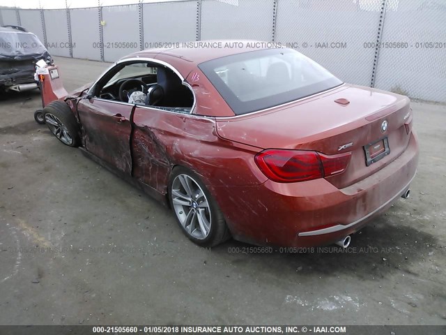 WBA4Z7C57JED47711 - 2018 BMW 440XI ORANGE photo 3