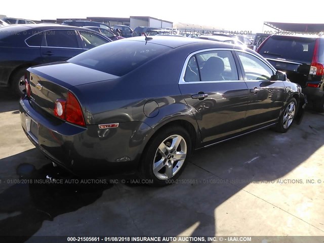 1G1ZC5EB6AF287938 - 2010 CHEVROLET MALIBU 1LT 灰色 照片 4