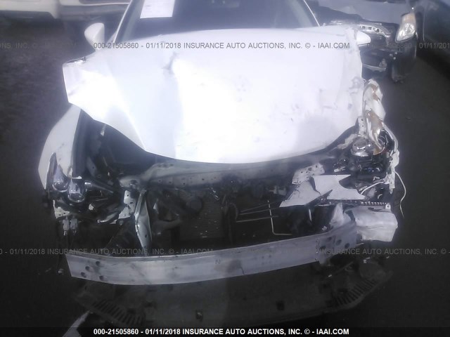 JTHCE1D20E5001464 - 2014 LEXUS IS 350 WHITE photo 6