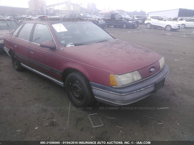 1FACP52U2MG206994 - 1991 FORD TAURUS GL MAROON photo 1