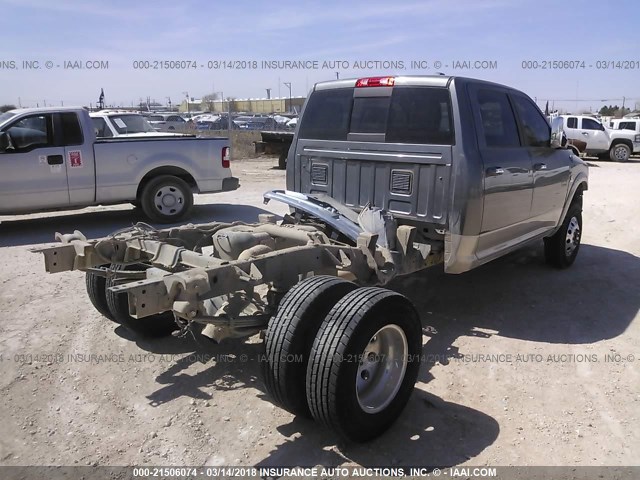 3D73Y4CL5BG635805 - 2011 DODGE RAM 3500 GRAY photo 4