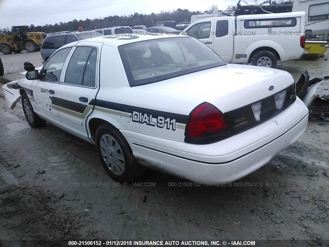 2FABP7BV8AX143776 - 2010 FORD CROWN VICTORIA POLICE INTERCEPTOR WHITE photo 3