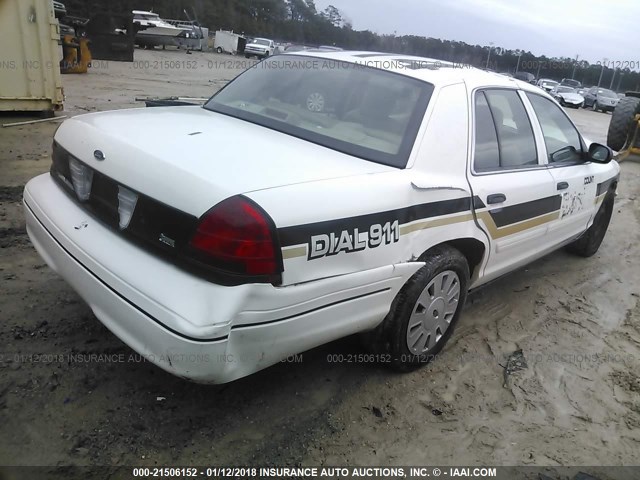 2FABP7BV8AX143776 - 2010 FORD CROWN VICTORIA POLICE INTERCEPTOR WHITE photo 4