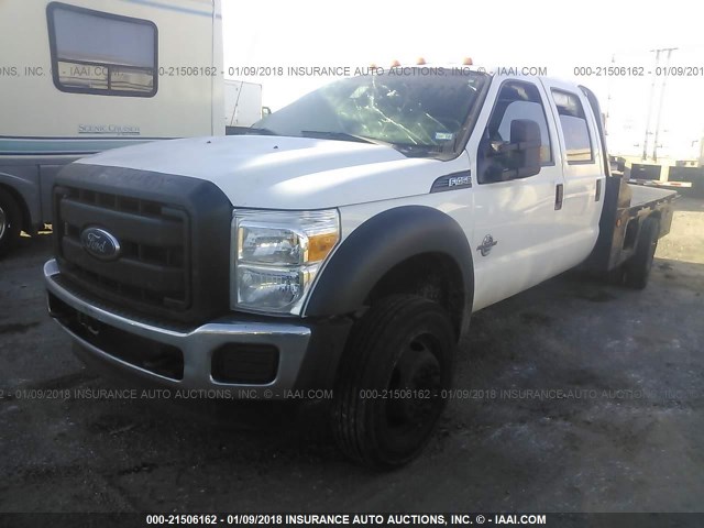 1FD0W4GT6GED46696 - 2016 FORD F450 CREWCAB  WHITE photo 2