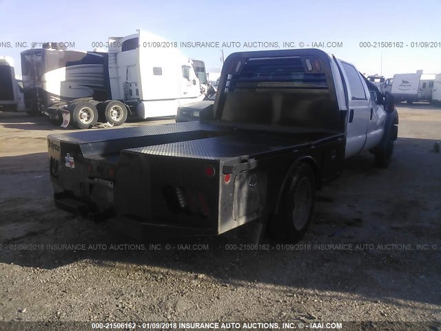 1FD0W4GT6GED46696 - 2016 FORD F450 CREWCAB  WHITE photo 4