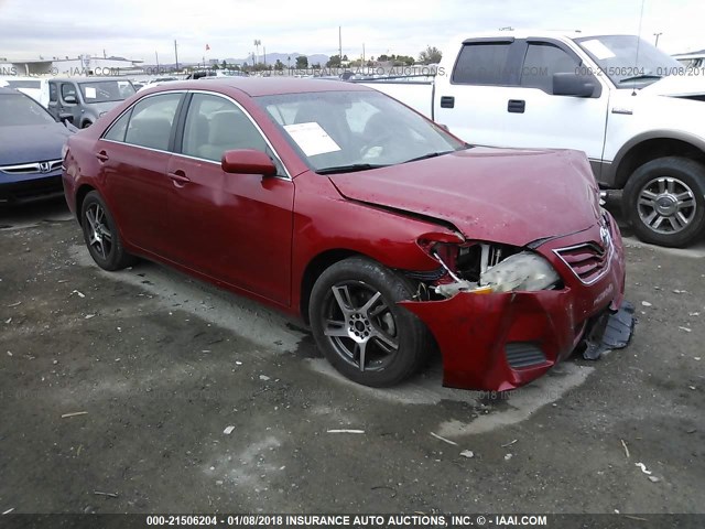 4T1BF3EK1AU086413 - 2010 TOYOTA CAMRY SE/LE/XLE RED photo 1
